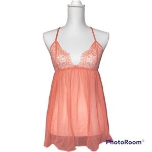 NWOT modern Victoria’s Secret coral babydoll